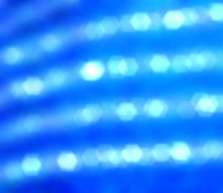 Blurred perl strings shining on blue の写真素材