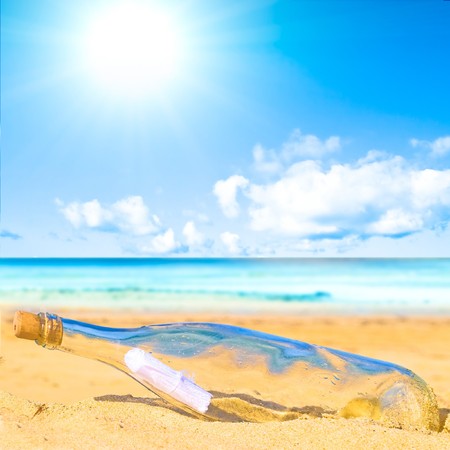 Sending out sos...の写真素材