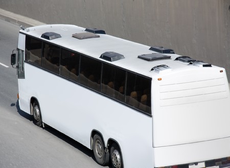 White blank busの写真素材