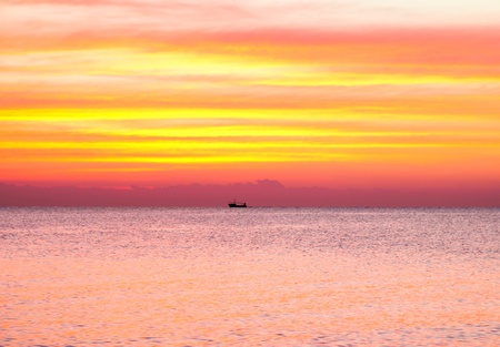 Liquid Gold of Sunset の写真素材