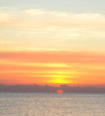 Beautiful Cloudscape Landscape Sunrise From The Beach の写真素材