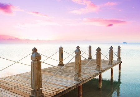 Wooden Pier の写真素材