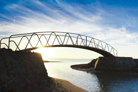 Horizon under an Arch の写真素材