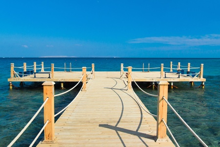 Pier over Waters の写真素材