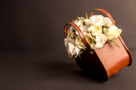 Basket of Rosesの写真素材