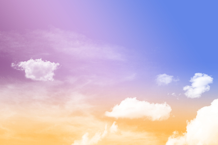 Twilight sky and cloudy backgroundの写真素材