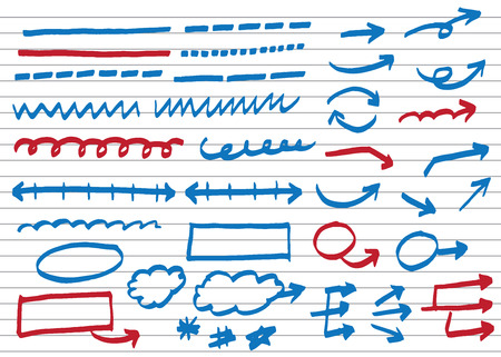 infographics elements sketching vector illustrationのイラスト素材