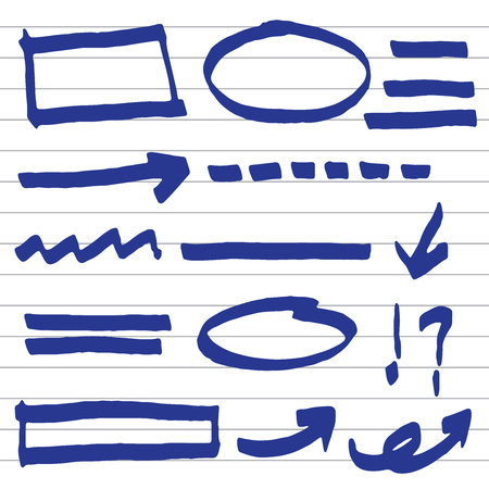 infographics elements sketching vector illustrationのイラスト素材