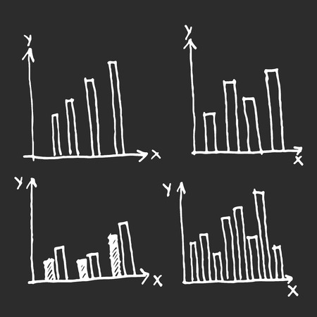 infographics elements sketching vector illustrationのイラスト素材