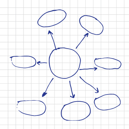infographics elements sketching vector illustrationのイラスト素材