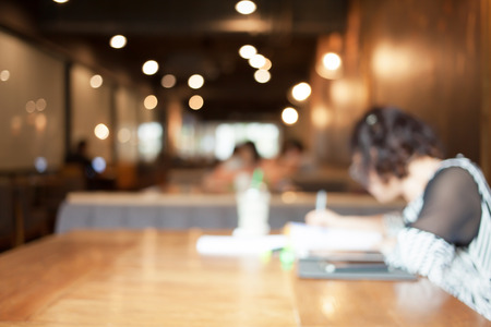 cafe blur background