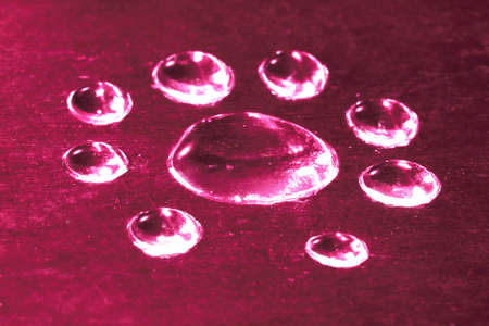red water drop for background の写真素材