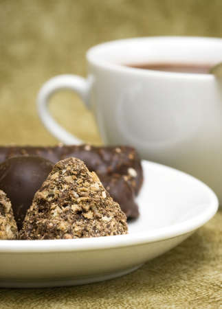 sweets with cup of coffee 