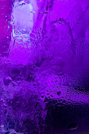 water drops on glass with ice for background の写真素材