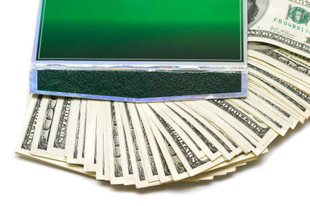 Many money in green box 