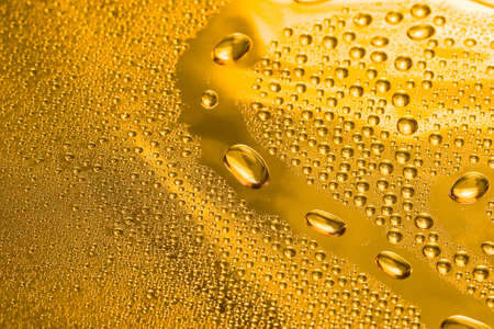 golden water drop for background の写真素材