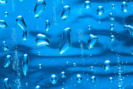 blue water drop for background の写真素材