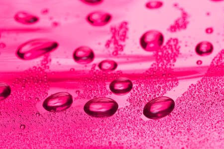 pink water drop for background の写真素材