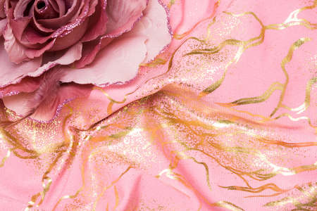 artificial pink flower for decoration の写真素材