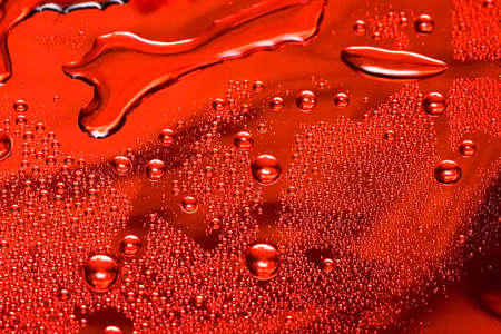 red water drop for background の写真素材