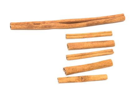 cinnamon stick isolated on white background 