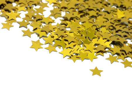 celebration stars on white background の写真素材