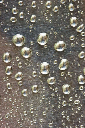 grey water drops for background の写真素材