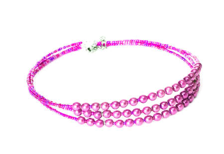 necklace isolated on white background の写真素材