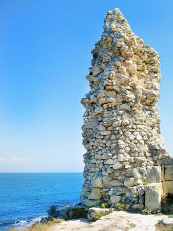rocks on a beach of sea            の写真素材