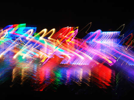 Abstract background with coloured lightの写真素材