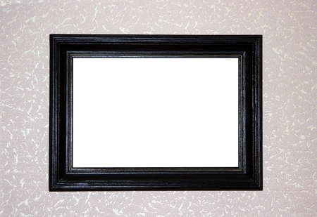 black antique frame on decorative background の写真素材