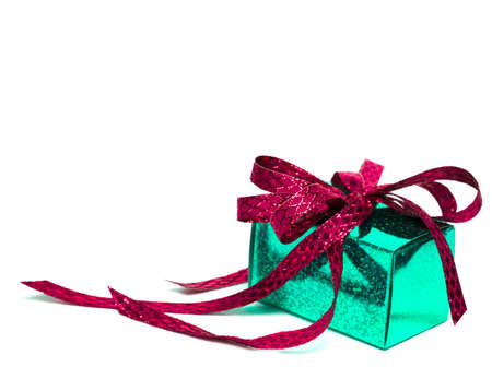 gift box isolated on white backgroundの写真素材