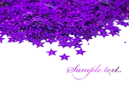 celebration stars on white backgroundの写真素材