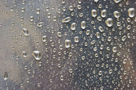 silver water drops for background の写真素材