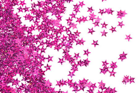 celebration stars on white backgroundの写真素材