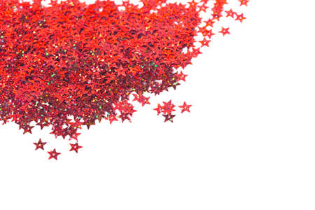 celebration stars on white backgroundの写真素材