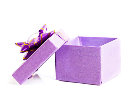 gift box isolated on white backgroundの写真素材