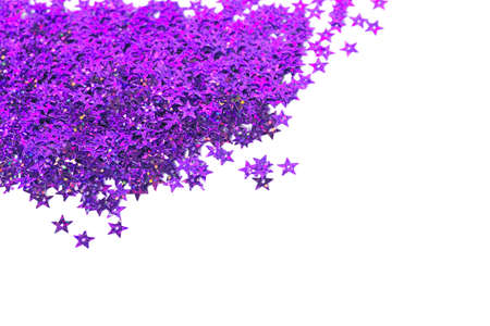 celebration stars on white background