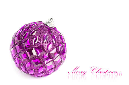 Christmas decoration isolated on white backgroundの写真素材