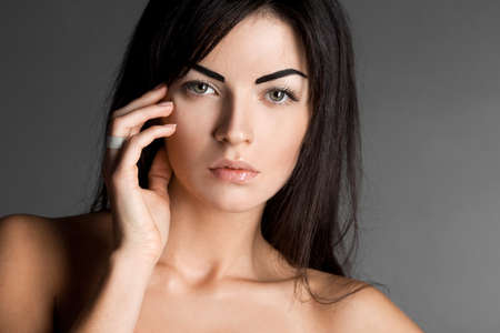 Portrait of the beautiful sweet woman