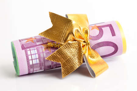 copulla of euro with golden bowの写真素材