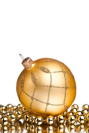 Christmas decoration isolated on white backgroundの写真素材