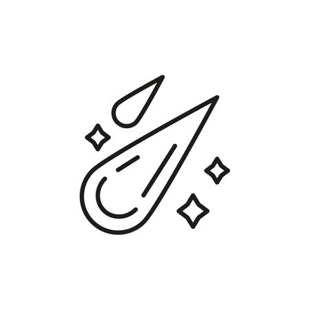 Meteor shower icon. Simple meteor shower icon for social media, app, and web design. Vector...