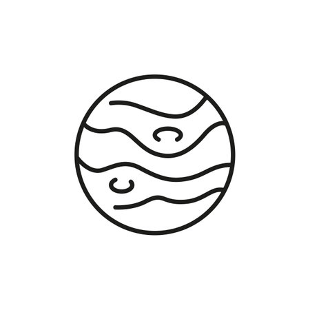 Planet icon. Simple planet icon for social media, app, and web design. Vector illustration.