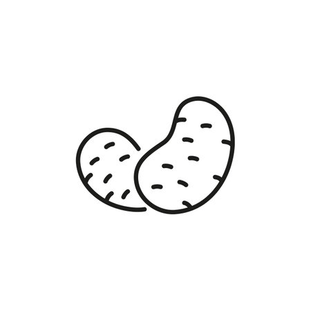 Potato icon. Simple potato icon for social media, app, and web design. Vector illustrationのイラスト素材
