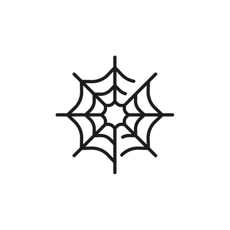 WebIcon. Simple Spider web icon for social media, app and web design. Vector illustration.のイラスト素材