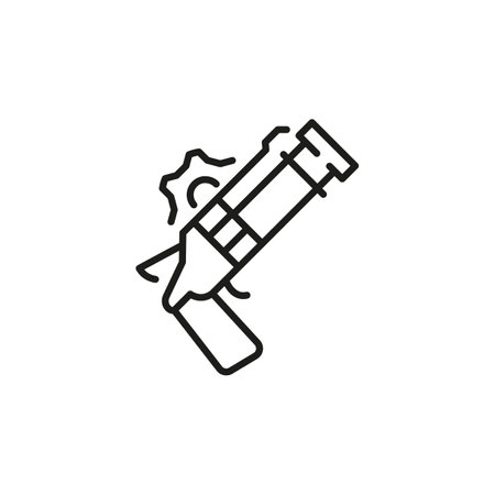 Retro Blunderbuss icon. Simple blunderbuss icon for social media, app, and web design. Vector illustration.のイラスト素材