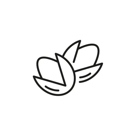 Pistachio icon. Simple pistachio icon for social media, app, and web design. Vector illustrationのイラスト素材