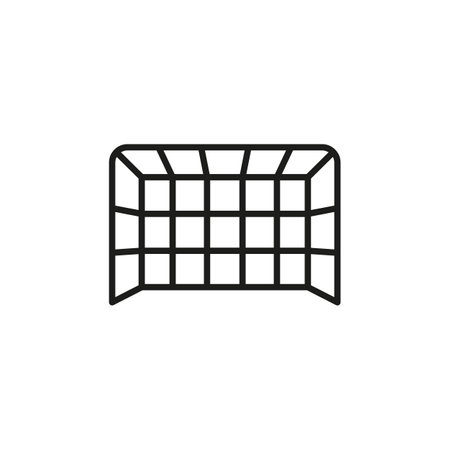 Soccer goal icon. Simple soccer goal icon for social media, app, and web design. Vector illustration.のイラスト素材
