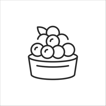 Round cake icon. Simple round cake icon with strawberries on top for social media, app, and web design. Vector illustration.のイラスト素材